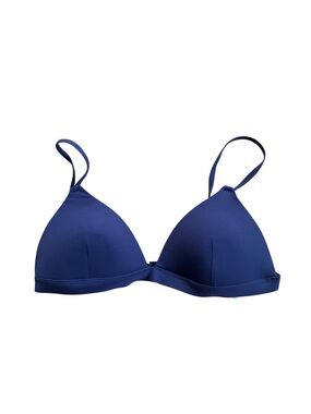 Zimmermann Bikini Top Size 1AB Navy/  Purple Structured Triangle Designer Swim